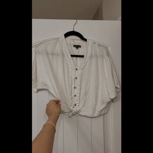 *sold* White Button-Up Shirt